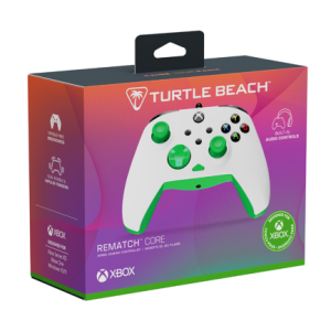 control turtle beach rematch core blanco/verde