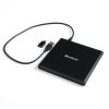 quemador/lector verbatim externo de cd dvd negro