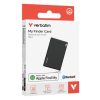localizador verbatim my finder bluetooth tarjeta 1 pza negro