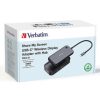adaptador verbatim inalámbrico usb c con lector de tarjetas qcast mirror wda 01