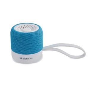 bocina verbatim mini tws inalámbrica c/bluetooth verde azulado