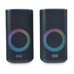 bocinas verbatim rgb de escritorio c/bluetooth negro