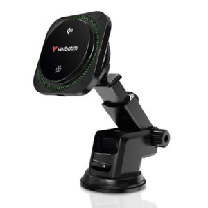 cargador inalambrico verbatim magnetico tipo c con ventilador de enfriamiento e iluminación rgb qi2