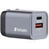 cargador verbatim de pared gan 2 puertos 35 w