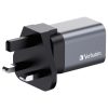 cargador verbatim de pared gan 2 puertos 35 w