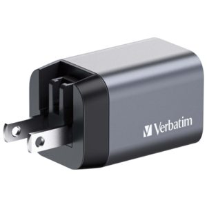 cargador verbatim de pared gan 2 puertos 35 w