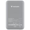 cargador verbatim charge and go power bank carga inalámbrica 10000mah magnetica color gris