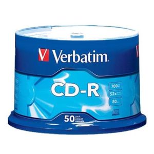 disco verbatim cd r 52x 80min 700mb c/50