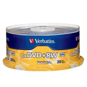 dvd+rw verbatim 4.7gb 4x c/30