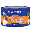 dvd r verbatim 4.7gb 16x blanco imprimible c/50