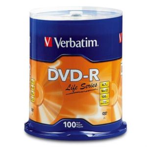 dvd r verbatim 4.7gb/120min 16x c/100