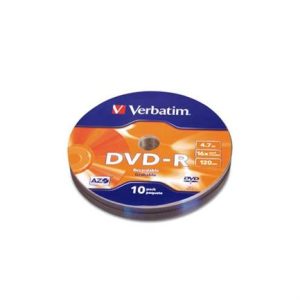 dvd r verbatim 4.7gb 16x c/10pqtes