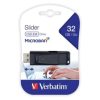 memoria usb verbatim flash 2.0 slider 32gb negro