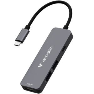 hub verbatim multipuertos usb c 4 puertos 100w