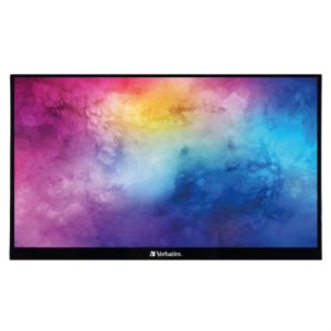 monitor verbatim 14" portátil full hd resolucion 1920x1080 color negro
