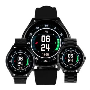 smart watch vorago sw 505 redondo ip67 bluetooth pantalla amoled 1.43" táctil negro 2 extensibles