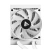 enfriamiento líquido game factor lqg501 120mm rgb 150w 1 fan 120mm blanco