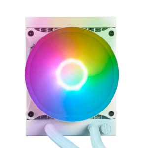 enfriamiento líquido game factor lqg501 120mm rgb 150w 1 fan 120mm blanco