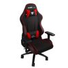 silla game factor cgc600 tela reclinable con descansa brazos 4d estrella metálica color rojo negro