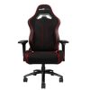 silla game factor cgc600 tela reclinable con descansa brazos 4d estrella metálica color rojo negro