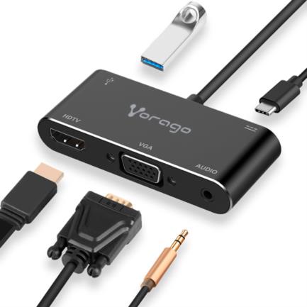 adaptador vorago adp 350 5 en 1 usb tipo c a hdmi/vga/usb adaptador vorago adp 350 5 en 1 usb tipo c a hdmi/vga/usb