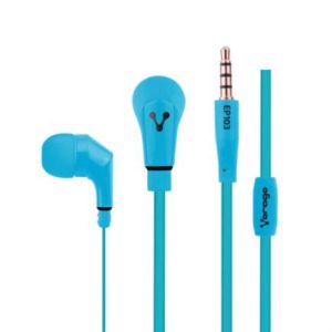 audífonos alámbricos vorago ep 103 manos libres 3.5mm color azul