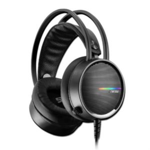 diadema vorago gamer hs 502 micrófono rgb conector 3.5mm color negro