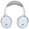 diadema game factor hsb600 gaming inalámbrica rgb triple conectividad micrófono removible surround 7.1 color blanco
