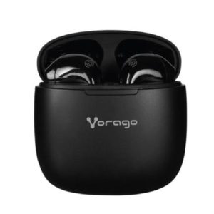 audífonos vorago esb 305 bluetooth tws ipx6 manos libres control táctil color negro