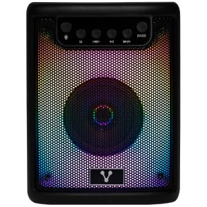 mini bafle vorago ksp 180 negro 3" 10watts rms / recargable / tws bt 4hrs carga usb tipo c
