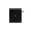 cargador de pared vorago au 600 tipo c 100w pd 5 puertos quick charge 3.0 negro