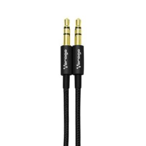 cable vorago cab 115 audio auxiliar 3.5mm metálico 1m color