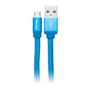 cable vorago cab 113 usb azul usb 2 a micro usb 1metro bolsa