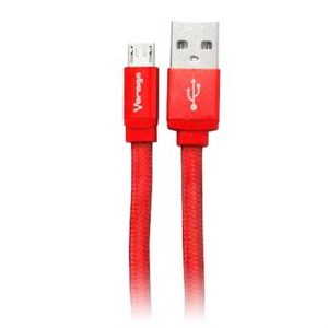 cable vorago cab 113 usb rojo usb 2 a micro usb 1metro bolsa