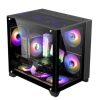 gabinete game factor csg570 matx fishtank doble cristal templado usb 2.0/3.0 120mm color negro