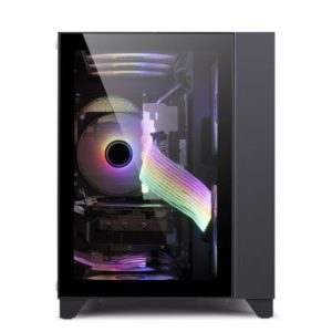 gabinete game factor csg570 matx fishtank doble cristal templado usb 2.0/3.0 120mm color negro