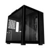 gabinete vorago game factor csg700 atx fishtank doble cristal usb 2.0/usb 3.0/audio 3.5 mm/micrófono negro