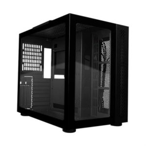 gabinete vorago game factor csg700 atx fishtank doble cristal usb 2.0/usb 3.0/audio 3.5 mm/micrófono negro