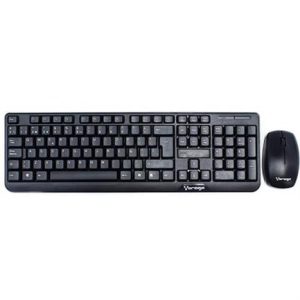 kit vorago teclado y mouse km 302 inalambrico negro