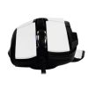 mouse game factor mog602 click láser pixart 3370 19000 dpi 8 botones iluminación rgb color blanco