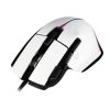 mouse game factor mog602 click láser pixart 3370 19000 dpi 8 botones iluminación rgb color blanco