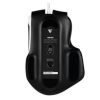 mouse game factor mog602 click láser pixart 3370 19000 dpi 8 botones iluminación rgb color negro