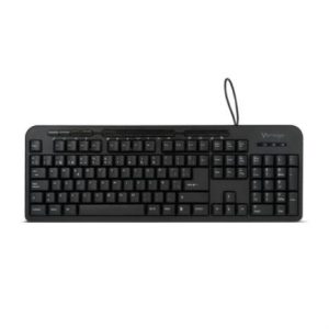 teclado vorago kb 204 alámbrico multimedia usb color negro