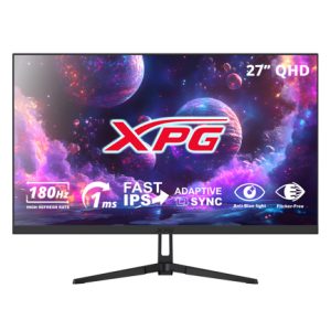 monitor xpg 27 " plano fast ips 2560x1440 qhd 180hz negro