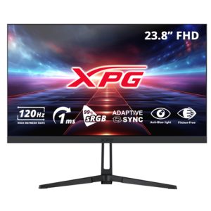 monitor xpg 23.8" plano ips 1920x1080 fhd 120hz negro