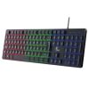 combo teclado mouse y mousepad gaming rgb xtech hasha xtk 535s tamaño full size conexion usb español color negro