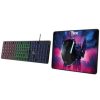 combo teclado mouse y mousepad gaming rgb xtech hasha xtk 535s tamaño full size conexion usb español color negro