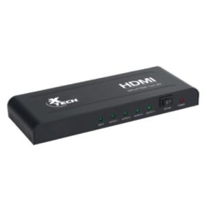 multiplicador hdmi xtech xha 410 de 4 salidas alimentación propia resolución 1920x1080p 1 conector hembra