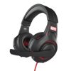 audífonos gamer xtech diadema edición spider man cableados con micrófono giratorio y perilla de control negro/rojo