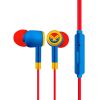 audifonos xtech cableados 3.5mm capitan marvel xte m100cm factor de forma intraaural color rojo y azul